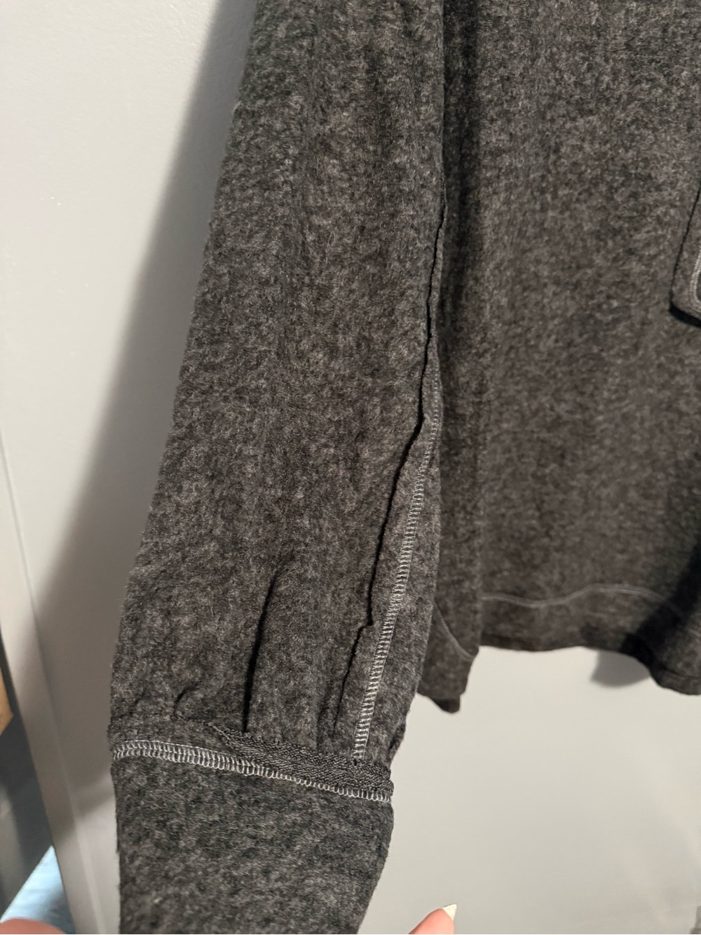 Zenana Super Soft Charcoal Pocket Lightweight Sweatshirt Top BB14 - Picture 3 of 6